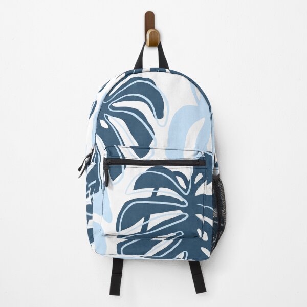Artikelvorschau, Modernes tropisches Monstera-Blattmuster in Blau entworfen und verkauft von Miss-Belle.