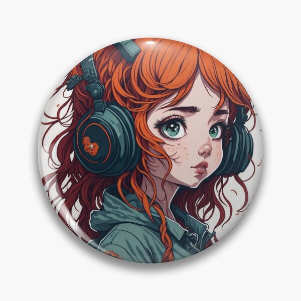 Artikelvorschau, Cute girl wearing headset. entworfen und verkauft von Amorndetch.