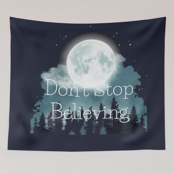 Item preview, Do not Stop Believing - moon at night designed and sold by Ball-and-Match.
