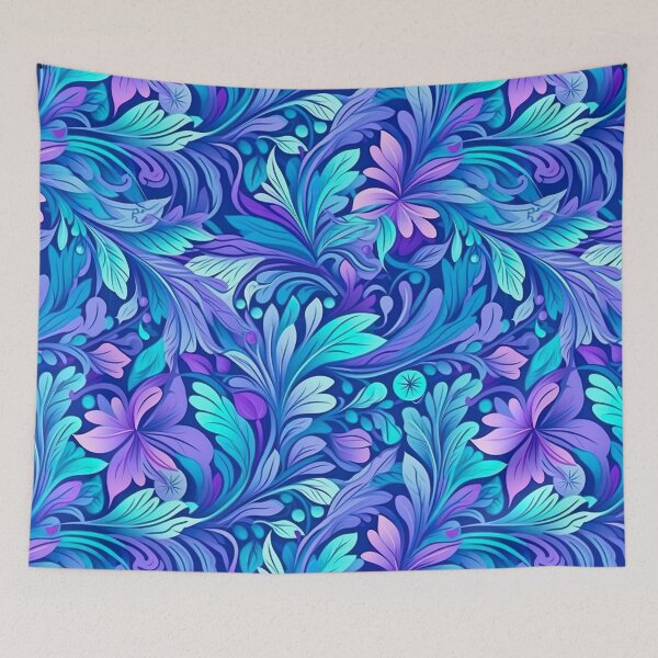 Item preview, Blue, Purple Jungle Feeling designed and sold by Hibiskusmond.
