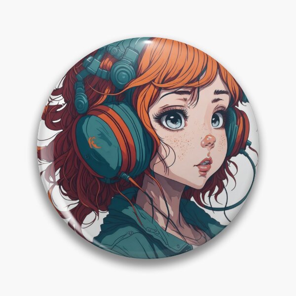 Artikelvorschau, Cute girl wearing headset. entworfen und verkauft von Amorndetch.