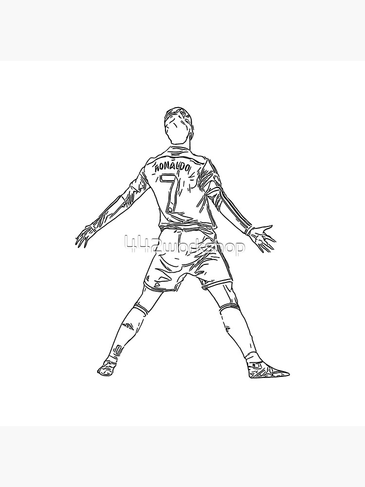 Cristiano Ronaldo Coloring Pages for Kids - Printable Soccer