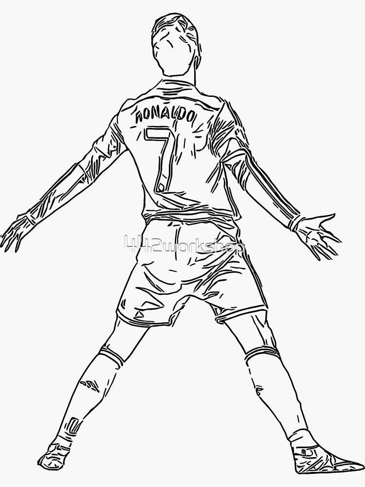 Cristiano Ronaldo Coloring Pages for Kids - Printable Soccer