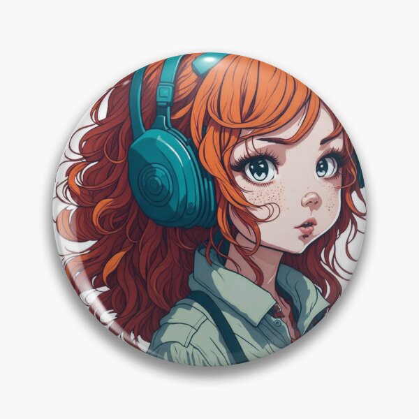 Artikelvorschau, Cute girl wearing headset. entworfen und verkauft von Amorndetch.