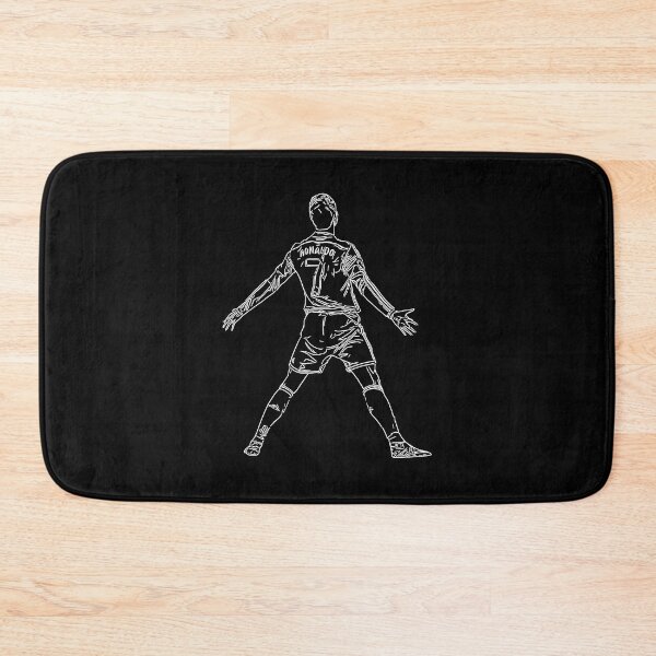 Item preview, CR7 Cristiano Ronaldo Signature Celebration Siuuuuu Line Art White  designed and sold by 442workshop.