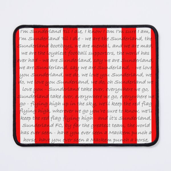 Item preview, Fan Chants - Sunderland (Red&White/Black) designed and sold by STUFFbyMJS.