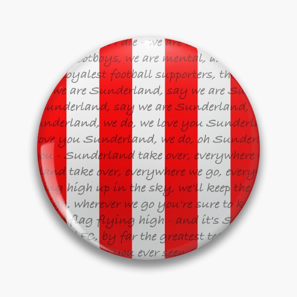 Item preview, Fan Chants - Sunderland (Red&White/Black) designed and sold by STUFFbyMJS.