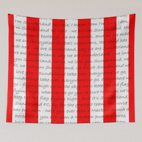 Item preview, Fan Chants - Sunderland (Red&White/Black) designed and sold by STUFFbyMJS.