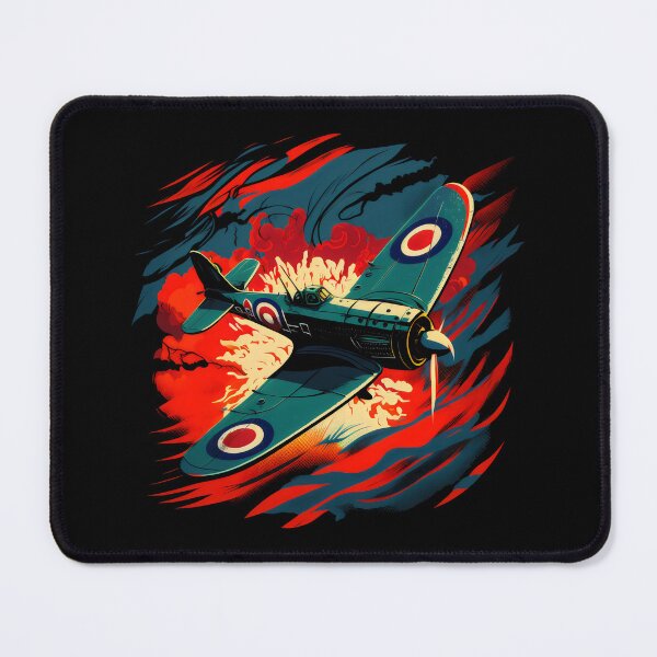 Item preview, Spitfire Airplane Vintage Pilot Aviator Military Warbirds designed and sold by farhanhafeez.