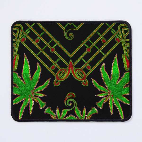 Item preview,  Music is my drug - music is my medicine - Funny attractive abstract graphics with a harmonious geometric blend of herbs and musical notation symbols.  designed and sold by Ralek.