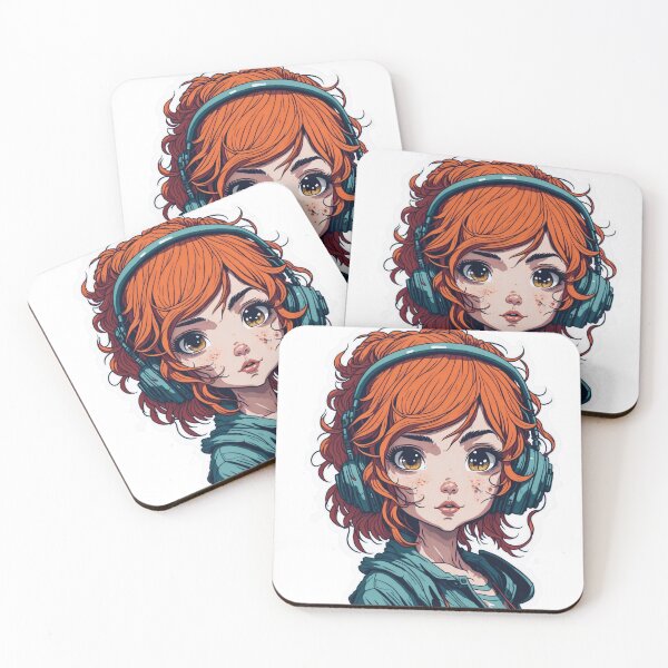 Item preview, Cute girl wearing headset. designed and sold by Amorndetch.