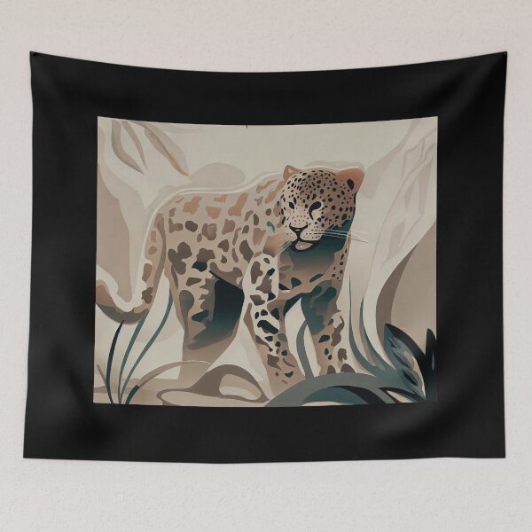 Item preview, Leopard relaxes in the jungle designed and sold by vk09.