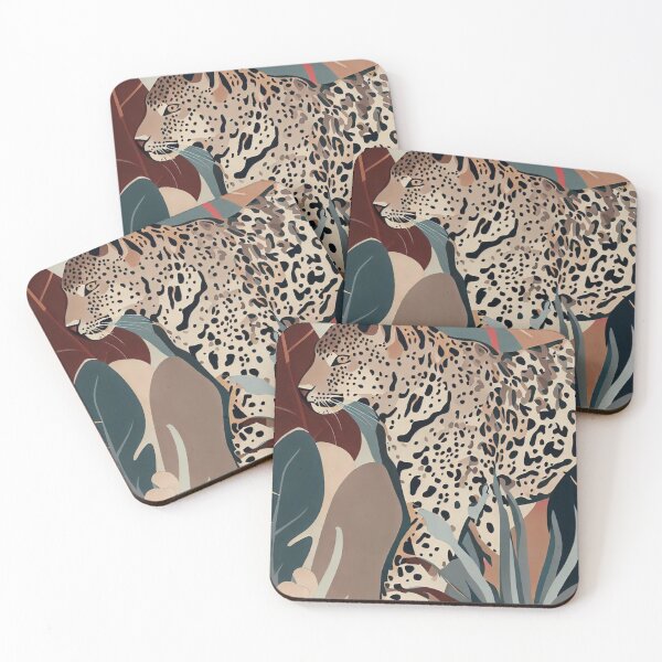 Item preview, Beautiful leopard among the leaves designed and sold by vk09.