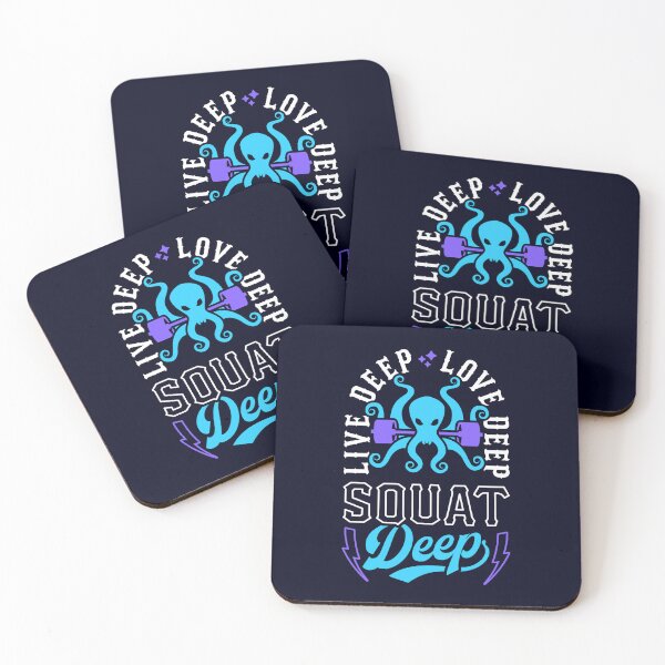 Item preview, Live Deep Love Deep Squat Deep Kraken designed and sold by Brogress Project.