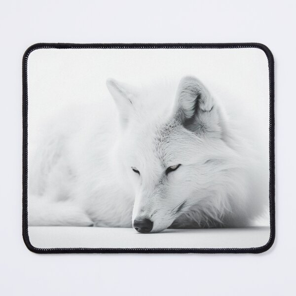 Item preview, White Lone Wolf Portrait designed and sold by Bill Makatowicz.