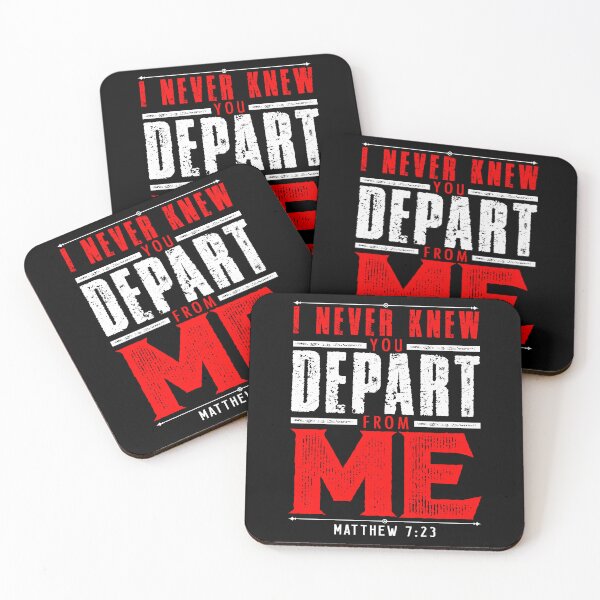 Item preview, Matthew 7:23 I Never Knew You Depart From Me designed and sold by plushism.