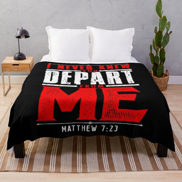 Item preview, Matthew 7:23 I Never Knew You Depart From Me designed and sold by plushism.
