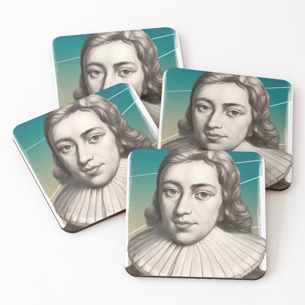 Item preview, English Poet John Milton illustration  designed and sold by Litstoy.