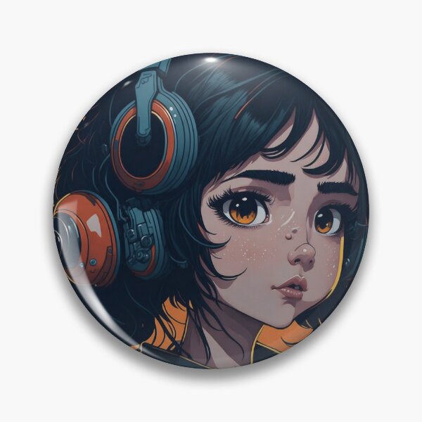 Artikelvorschau, Cute girl wearing headset. entworfen und verkauft von Amorndetch.