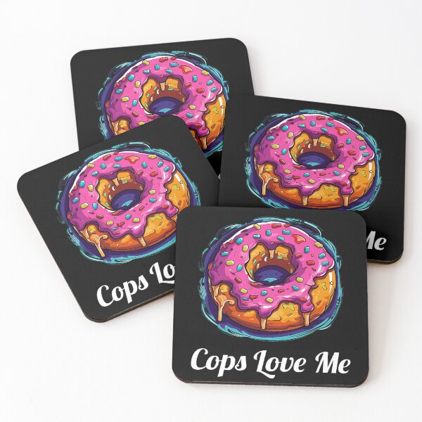 Item preview, Delicious Pink Glazed Donut - "Cops Love Me" designed and sold by SADStyleDesigns.