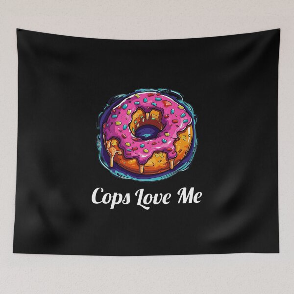 Item preview, Delicious Pink Glazed Donut - "Cops Love Me" designed and sold by SADStyleDesigns.