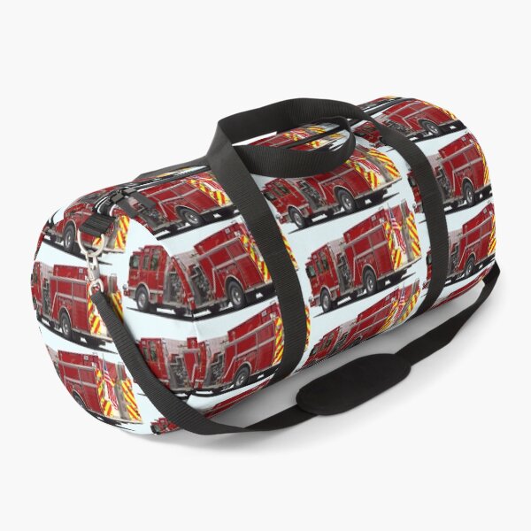 Item preview, Back of Fire Engine With American Flag designed and sold by Susan Savad.