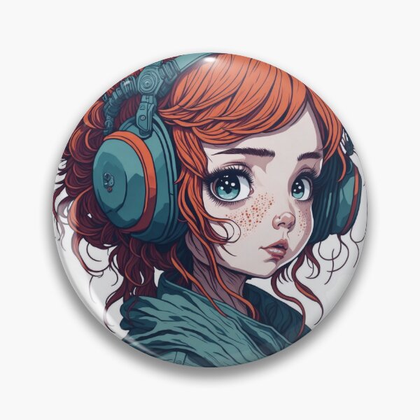 Artikelvorschau, Cute girl wearing headset. entworfen und verkauft von Amorndetch.
