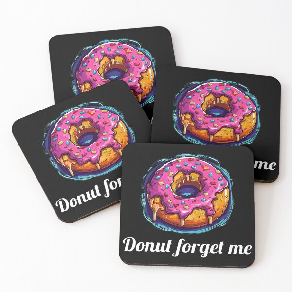 Item preview, Delicious Pink Glazed Donut - "Donut Forget Me" designed and sold by SADStyleDesigns.
