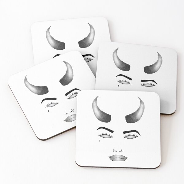 Item preview, Demonic woman with piercing and face tattoo designed and sold by fiercemissf.