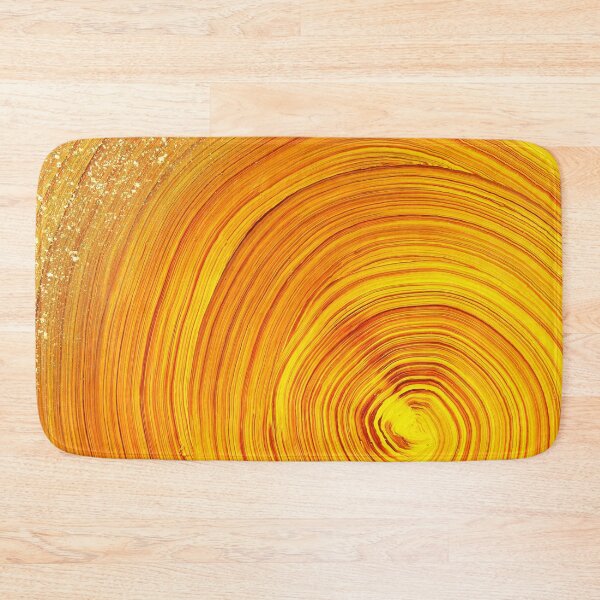 Item preview, Glittery yellow-orange swirl abstract design designed and sold by RinaGArt.