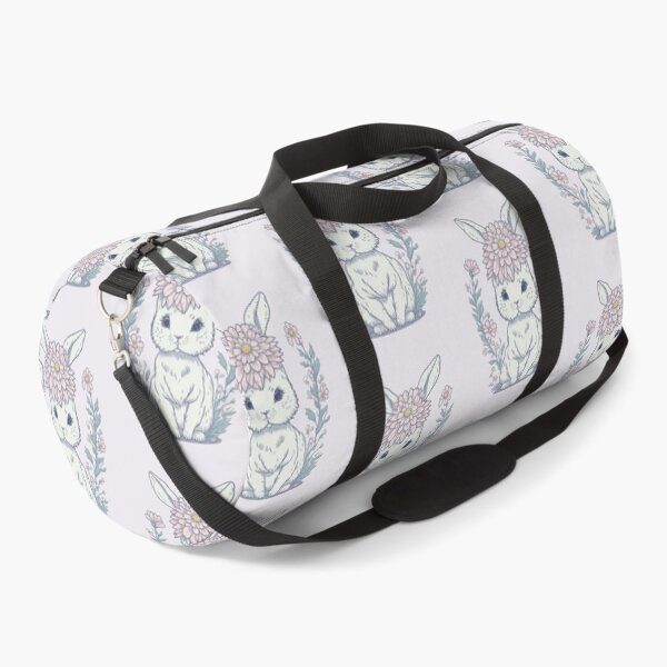 Item preview, Whimsical Rabbit and Flowers designed and sold by pigipeach.