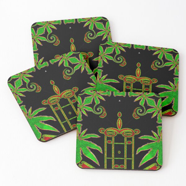 Item preview,  Music is my drug - music is my medicine - Funny attractive abstract graphics with a harmonious geometric blend of herbs and musical notation symbols.  designed and sold by Ralek.