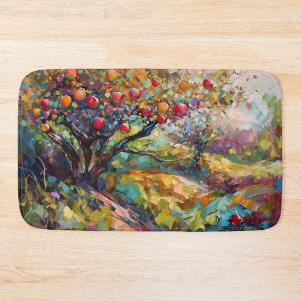 Item preview, Fruit trees - Textured impressionist tree designed and sold by Red Witch Art.