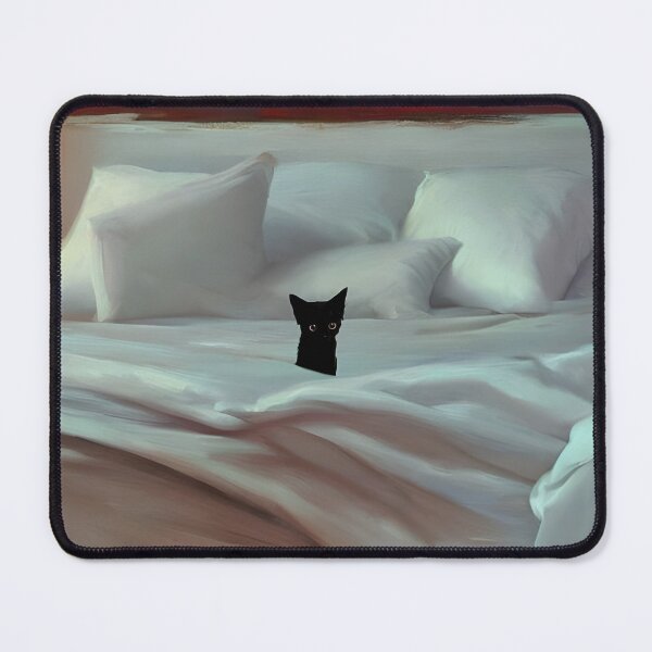 Item preview, Mini Black cat on the bed designed and sold by Anaaquisparina.