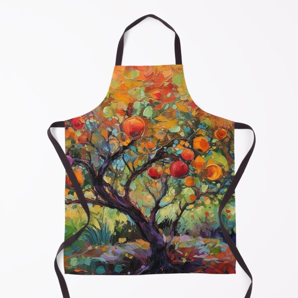 Item preview, Fruit trees - Textured impressionist tree 1 designed and sold by Red Witch Art.