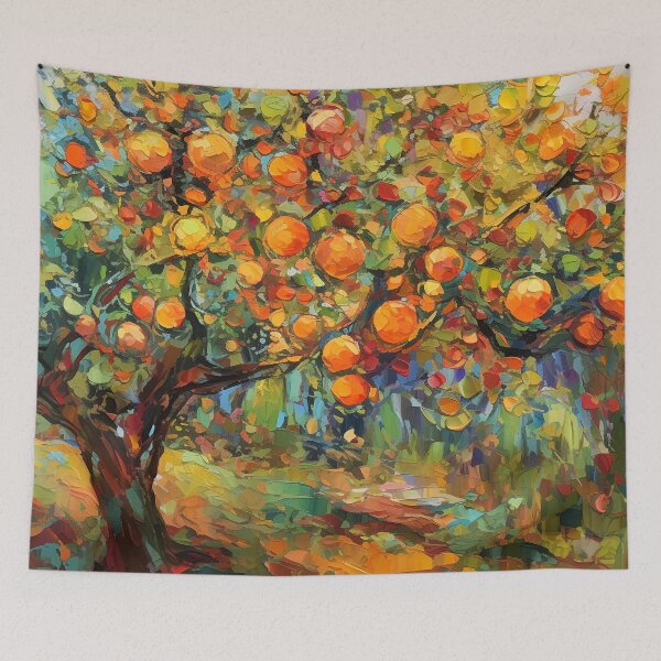 Item preview, Fruit Trees - Textured Impressionist Tree designed and sold by Red Witch Art.