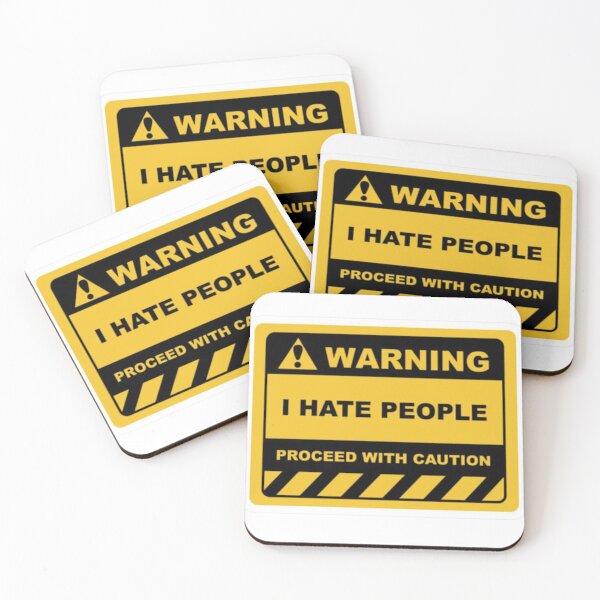 Item preview, Warning- I hate people- proceed with caution. designed and sold by FunkisDesignes.