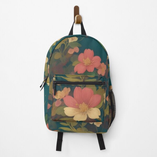 Item preview, Generated 70s Watercolor Tropical Flower and Leaf pattern  designed and sold by AiArtMerch.