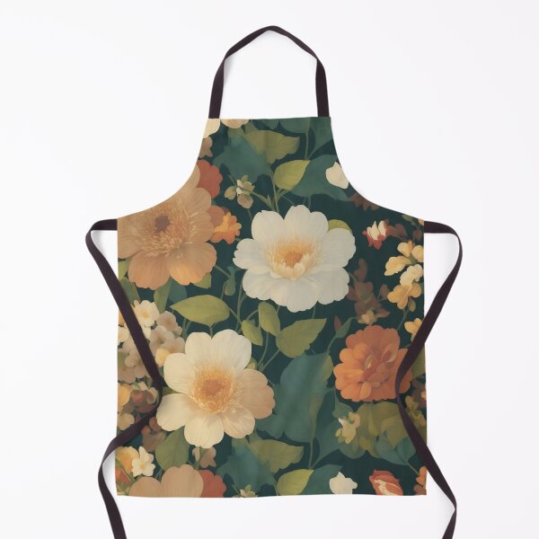 Item preview, Generated 70s Watercolor Tropical Flower and Leaf pattern  designed and sold by AiArtMerch.