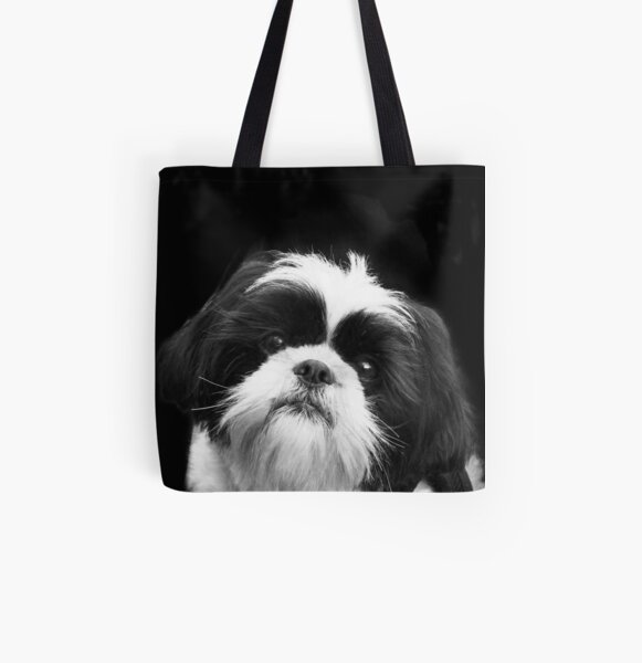 Selectvacationproperties Com Shoes Baby Girls Semtomn Cotton Canvas Tote Bag Beige Shitzu Shih Tzu Dog Adorable Puppy Animal Beautiful Reusable Shoulder Grocery Shopping Bags Handbag Printed