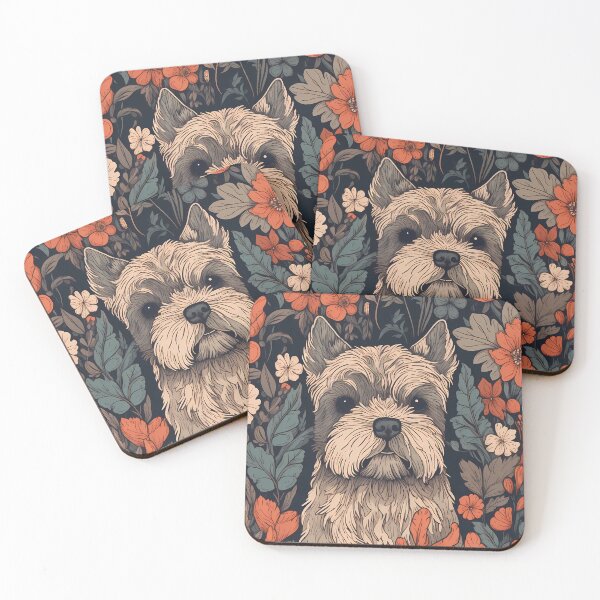 Item preview, Dog in a field of flowers Illustration designed and sold by 11pixeli.