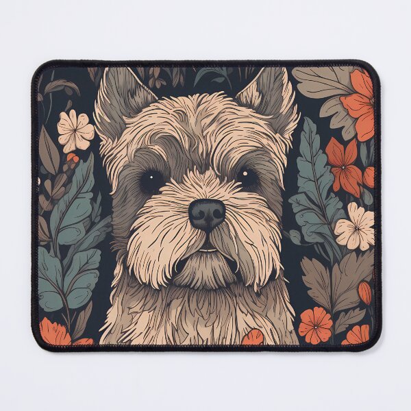 Item preview, Dog in a field of flowers Illustration designed and sold by 11pixeli.