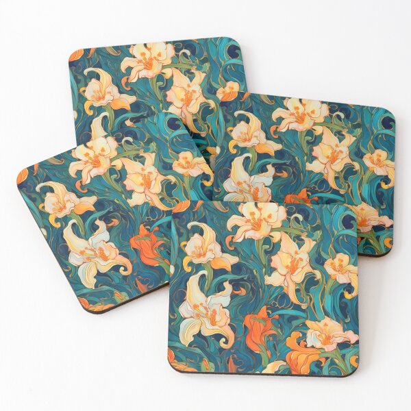 Item preview, Wild Lilies In The Style Of Gustav Klimt designed and sold by coloritmix.