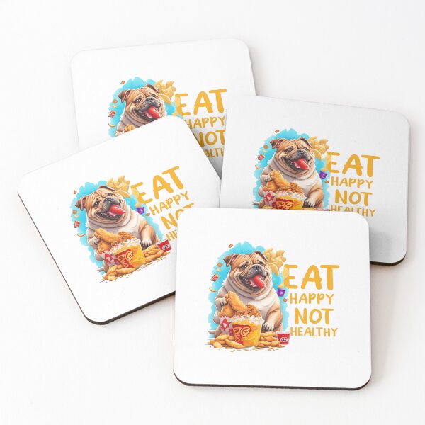 Item preview, Eat happy not healthy: Pawsome Munchies designed and sold by Paolospresent.