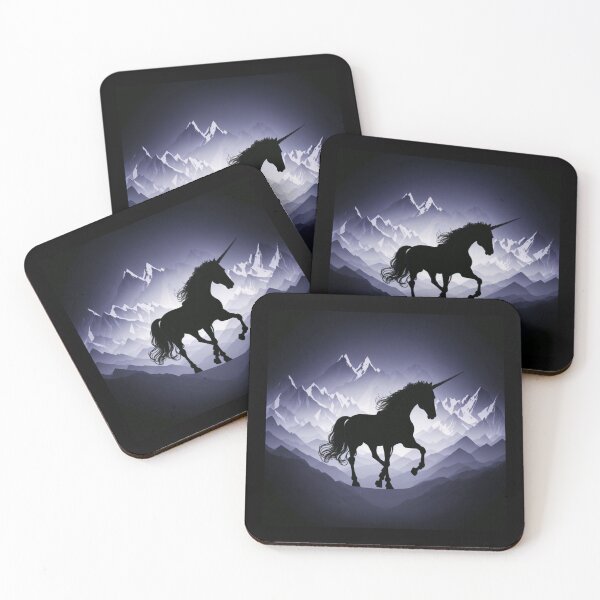 Item preview, Artistic Print of a Unicorn in the Mountains designed and sold by TGAL2.