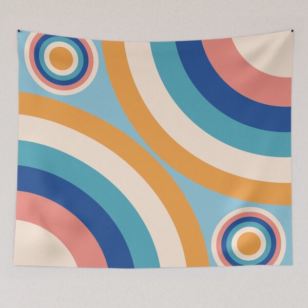 Item preview, Retro style circles pattern designed and sold by RinaGArt.