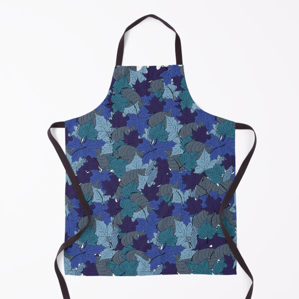 Artikelvorschau, Falling Autumn Blue leaves decorative pattern  entworfen und verkauft von Donutlovers.