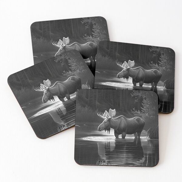 Item preview, Moose pencil drawing designed and sold by Pencil-Art.