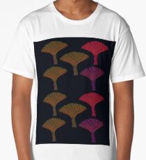 Design exotic trees on black Long T-Shirt