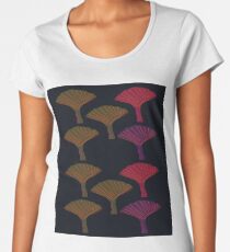 Design exotic trees on black Women's Premium T-Shirt